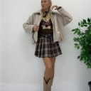 gonna con cintura a quadri priscilla